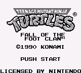 Teenage Mutant Ninja Turtles - Fall of the Foot Clan (USA)